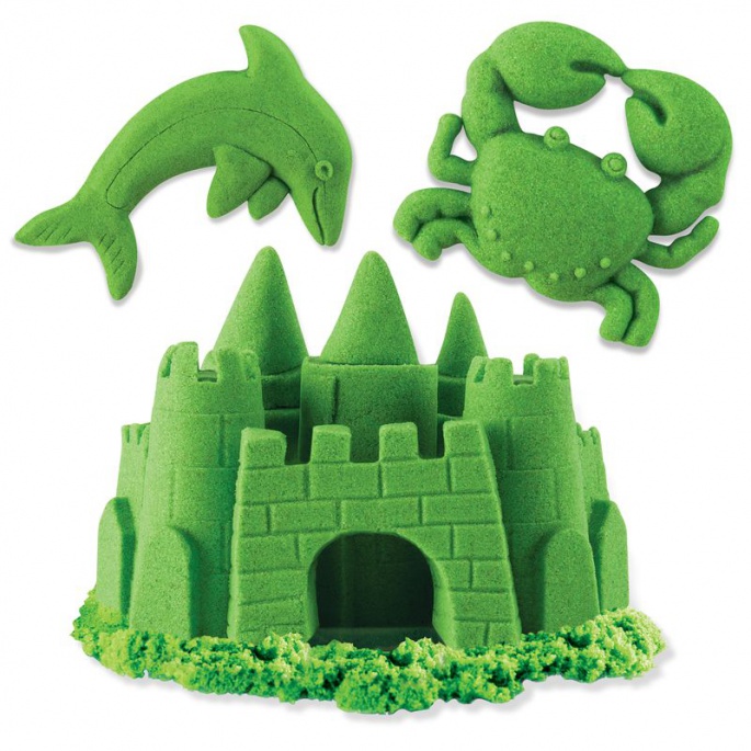 Kinetic Sand συσκευασία με πράσινη ρευστή άμμο 0,9 κιλά