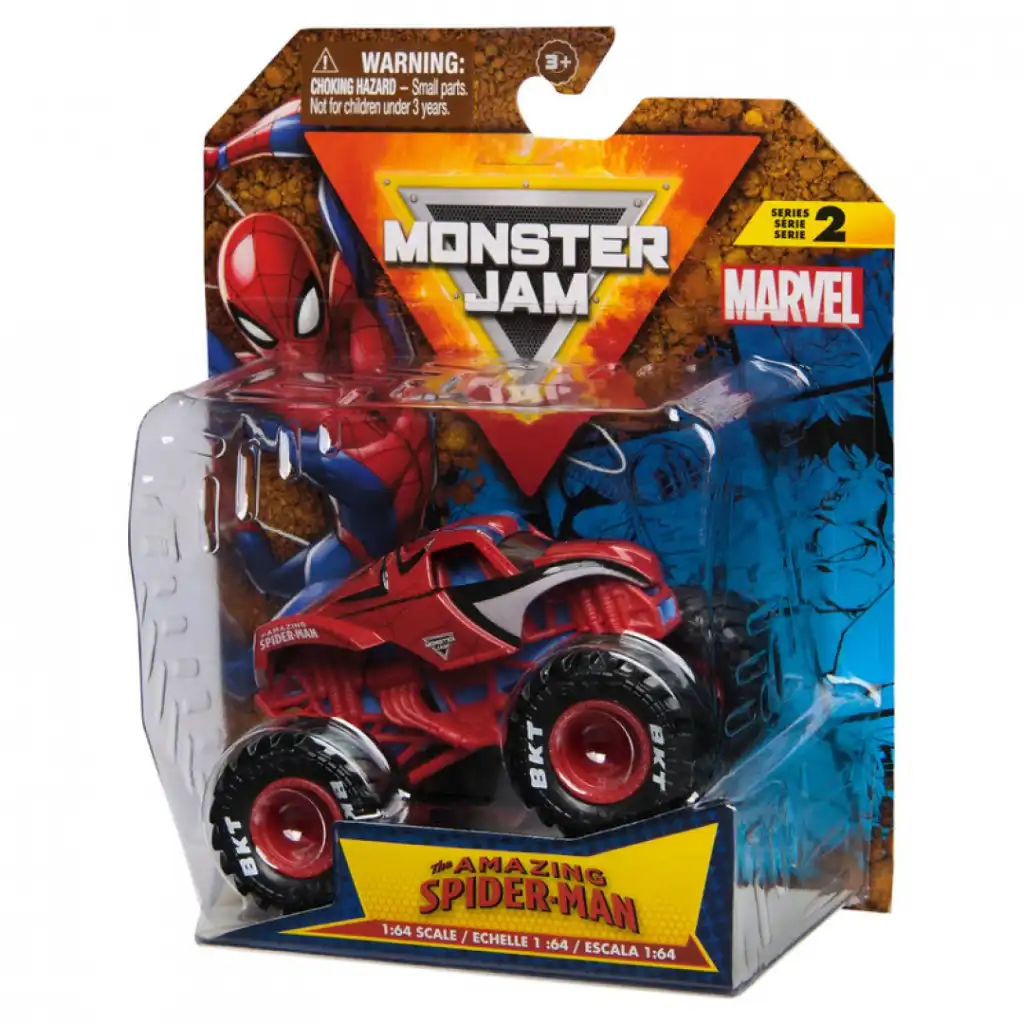 Ζήστε ατέλειωτη δράση με το monster truck στα χρώματα Spider-Man!