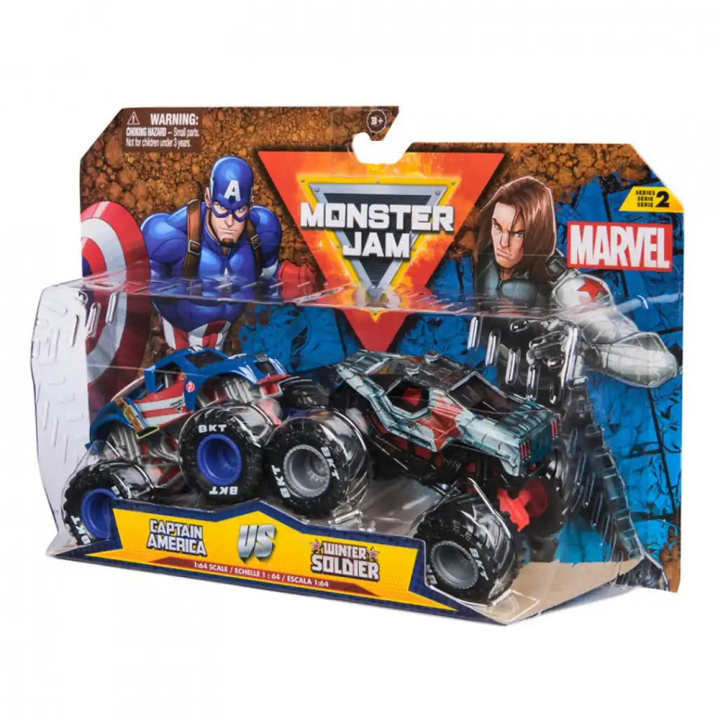 Ξεσηκώστε απίστευτη δράση με τα θρυλικά Monster Trucks Marvel.