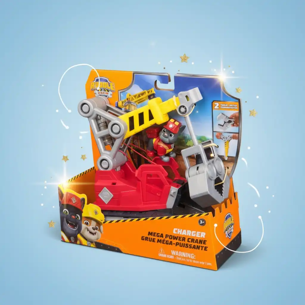 Ζήστε ένα συναρπαστικό παιχνίδι κατασκευαστή με τους ήρωες Rubble & Crew.