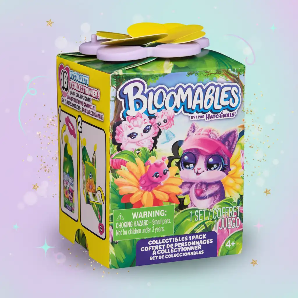 Στυλάτη έκθεση φιγούρων σε πρωτότυπη βάση λουλουδιών.