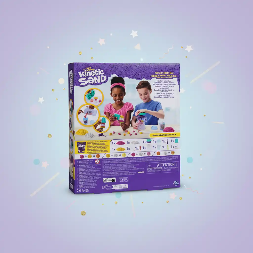 Λεπτομερής επεξεργασία Μιξ και απαλότητα της υφής της αυθεντικής κινητικής άμμου.