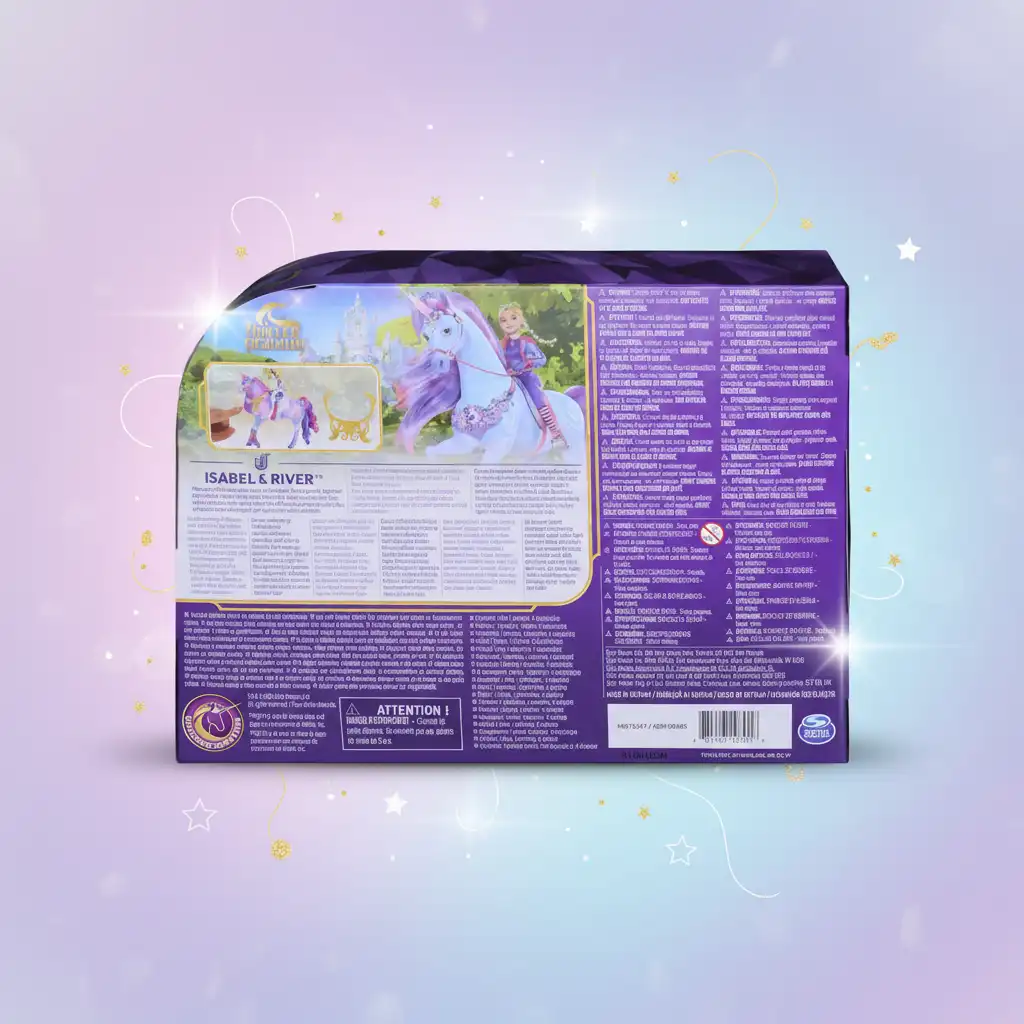 Λεπτομερώς σχεδιασμένη κούκλα Ιζαμπέλ και ο φωτεινός μονόκερος της River.